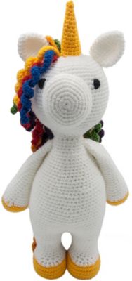 Вязаная  игрушка Niki Toys Единорог Радуга, 40см