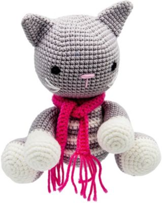 Вязаная  игрушка Niki Toys Котенок Феликс, 20см