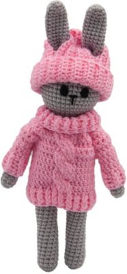 Вязаная  игрушка Niki Toys Заяц в свитере, 35см