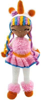Вязаная  игрушка Niki Toys Кукла Эмма Единорожка, 45см