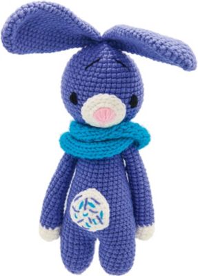 Вязаная  игрушка Niki Toys Фиолетовый заяц, 33см