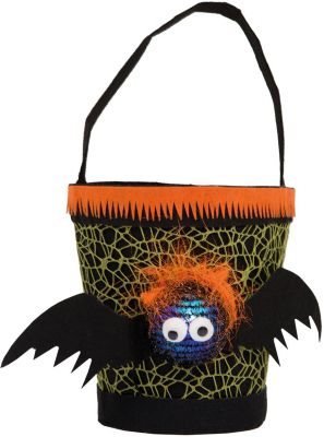 Trick or Treat Eimerchen Fledermaus LED (aus Filz) Mdchen Kinder