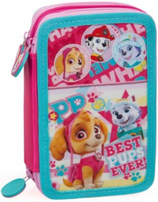 Triple Federmppchen Paw Patrol rosa