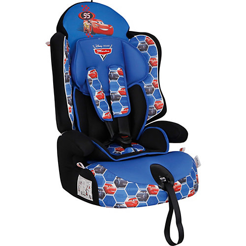 Автокресло Siger "Драйв" Disney Тачки ячейки, 9-36 кг, синее от Siger