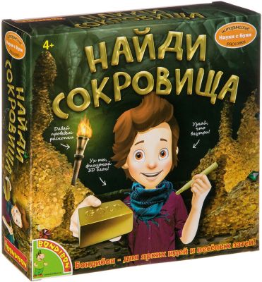 Французские опыты Bondibon Науки с Буки "Найди сокровища"