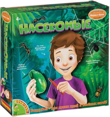 Французские опыты Bondibon Науки с Буки "Насекомые"