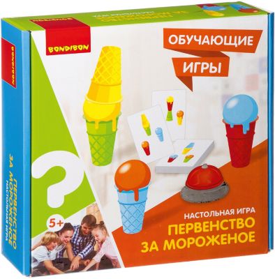Настольная игра Bondibon Обучающие игры "Первенство за мороженое"
