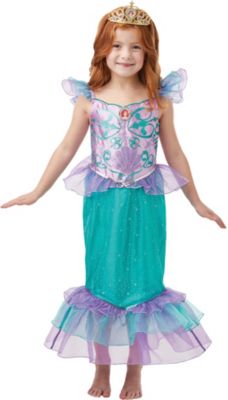 Meerjungfrau Kostüm M 116 128 Blue Magical Mermaid NEU Kinder Kleid Mädchen 