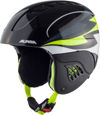 Skihelm Carat charcoal-neon yellow 48-52 gelb