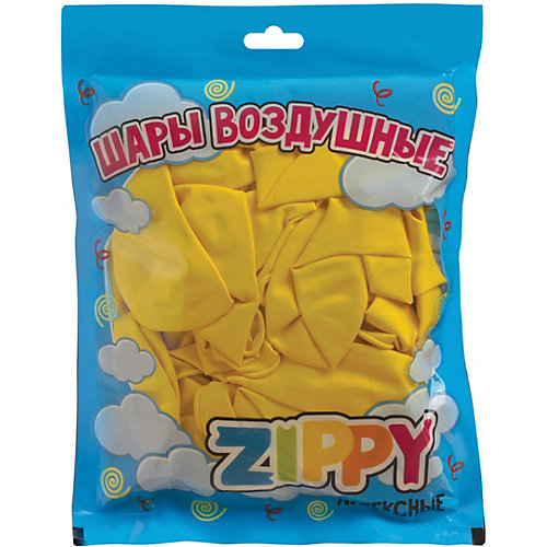 Воздушные шары Zippy, 50 шт, желтые - желтый от Zippy