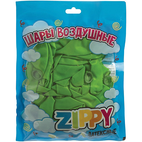 Воздушные шары Zippy, 50 шт, зеленые - зеленый от Zippy