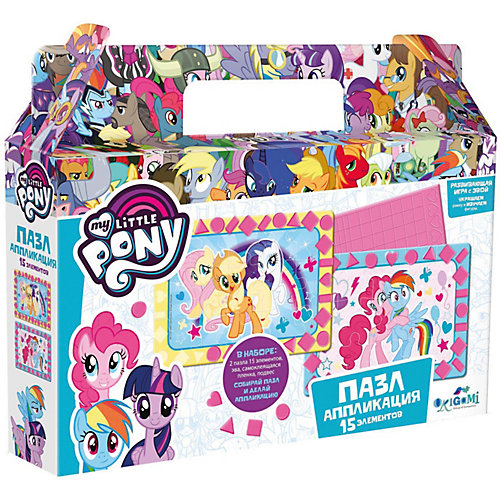 Пазл 2в1 My little Pony Лучшие друзья, 15 элементов, с аппликацией от Origami