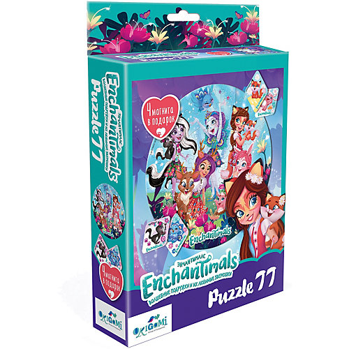 Пазл Enchantimals Веселый денёк, 77 элементов, с магнитами от Origami