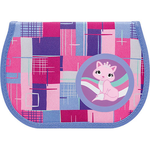 Пенал на молнии JOY COLLECTION KITTY TRACY,1 отд,1 отк.планка,б/наполн,разм. 21x14.5x3.5 см, д/дев. от TIGER FAMILY