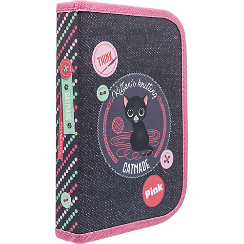 Пенал с наполнением Tiger Family Nature Quest Collection Think Pink Denim, 23 предмета от TIGER FAMILY