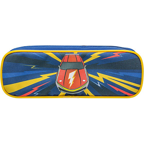 Пенал на молнии FULL FORCE, 1 отд.,без наполнения, разм. 23x9x6 см, черн/красный, для мальчиков от TIGER FAMILY