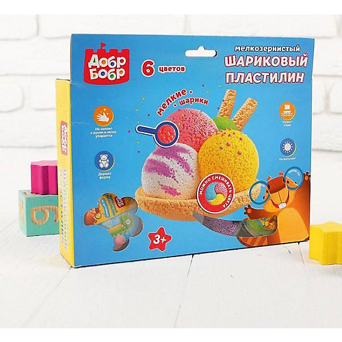 Игровой набор 1toy "Шариковый пластилин", 6 цветов от 1Toy