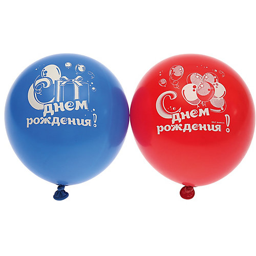 Воздушные шары Belbal "День рождения: Мишка с тортом", с рисунком, 50 шт от Belbal
