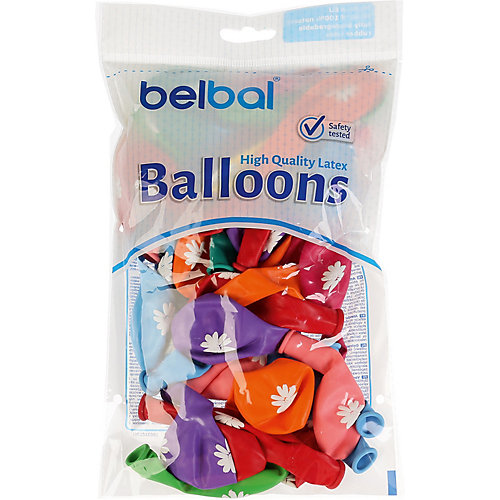 Воздушные шары Belbal "Ромашки", с рисунком, 50 шт от Belbal