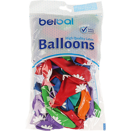 Воздушные шары Belbal "Ромашки", с рисунком, 50 шт от Belbal