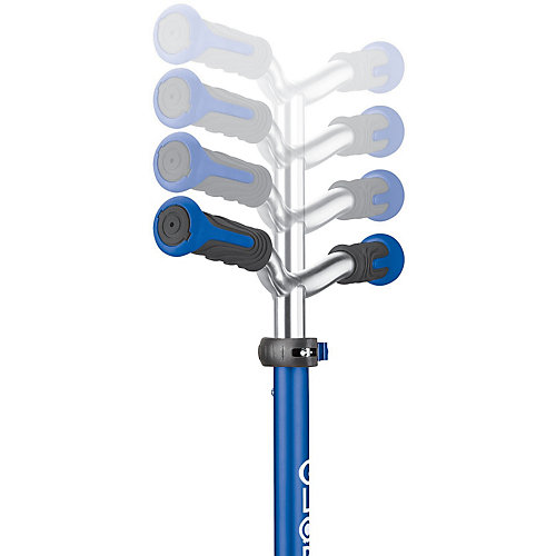 Трехколесный самокат Globber Elite Deluxe Lights, синий от Globber