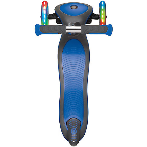 Трехколесный самокат Globber Elite Deluxe Lights, синий от Globber