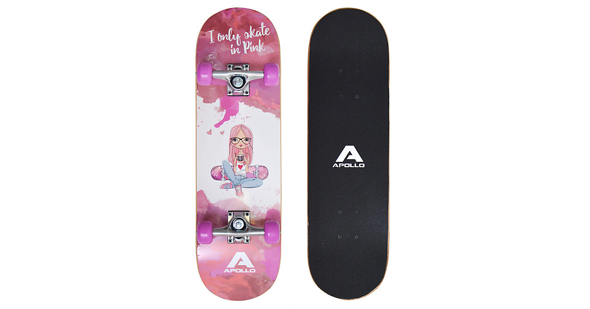 Apollo Skateboard Skaterprincess pink/weiß