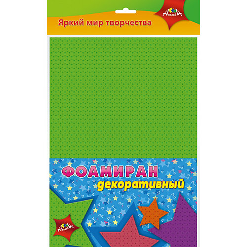 Декоративный фоамиран Апплика "Звёздочки" 4 листа А4 от АппликА
