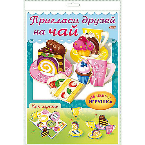Игра-конструктор объемная Хатбер-Пресс «Сделай сам! Пригласи друзей на чай» от Hatber