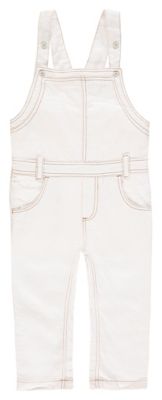 Latzhose wei� Gr. 98 Jungen Kleinkinder