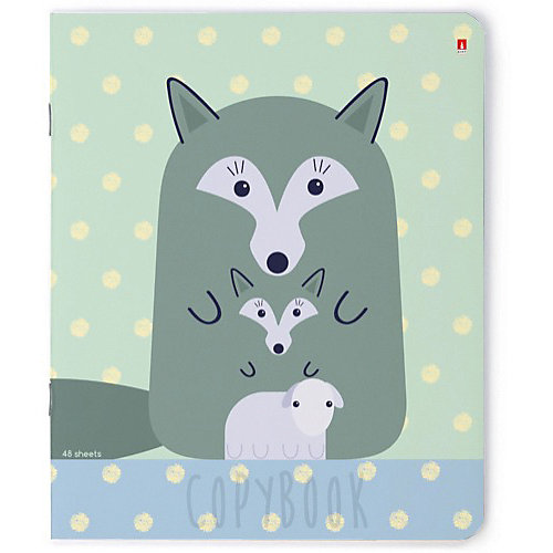 Тетрадь Альт Animal Family, 48 листов, клетка, 5 шт от Альт