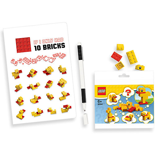 Записная книжка LEGO Classic Duck Build, с ручкой и мини-фигурой, 192 листа от LEGO