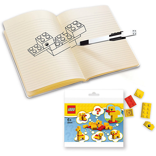 Записная книжка LEGO Classic Duck Build, с ручкой и мини-фигурой, 192 листа от LEGO