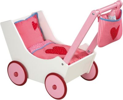 Puppenwagen mit Tasche und Nuckelflasche