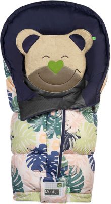 Fusack Mucki L Fashion tropical leaves, powder-green