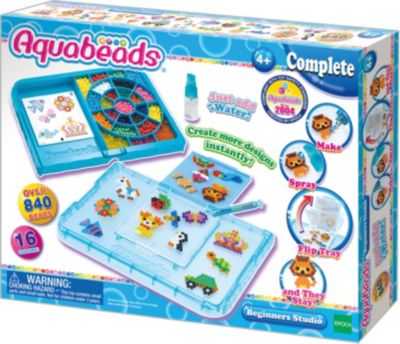Игровой набор Aquabeads "Студия новичка с формой-перевертышем", 840 бусин (аквамозаика)