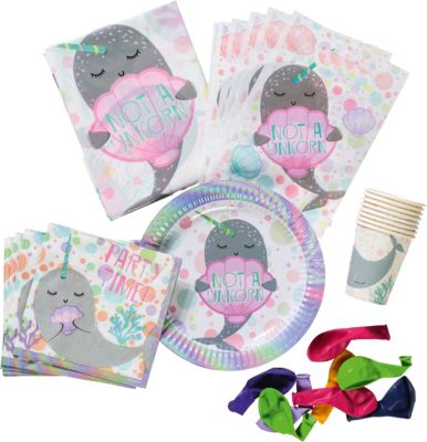 Partyset Narwhal, 50-tlg.