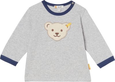 Baby Langarmshirt grau Gr. 74 Jungen Baby