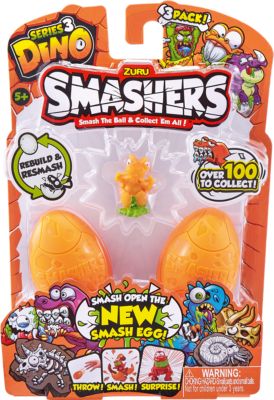 Игровой набор Zuru Smashers "Дино-сюрприз в яйце", 3 шт