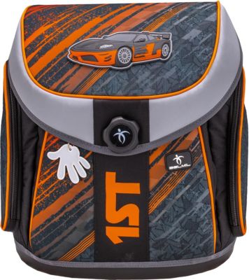 Schulranzenset Missy/Mister 1st Car, 4-tlg. orange/schwarz