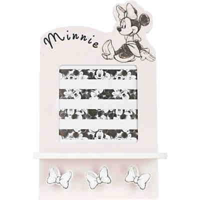 Bilderrahmen und Garderobe mit 3 Haken Minnie Mouse, rosa