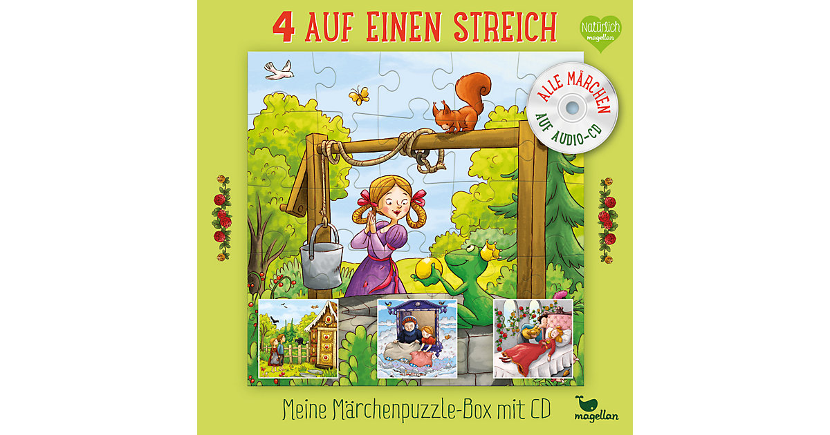 4 auf einen Streich: Meine Märchenpuzzle-Box (Kinderpuzzle)