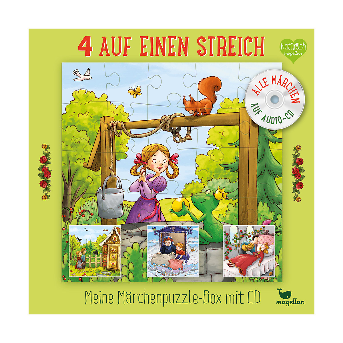 Magellan Verlag 4 auf einen Streich: Meine Märchenpuzzle-Box (Kinderpuzzle)