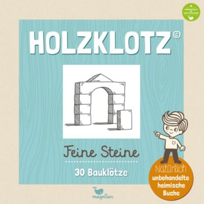 Holzklotz - Feine Steine: 30 Bauklötze