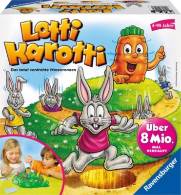 Ravensburger Lotti Karotti Kinderspiel Gesellschaftsspiele Spielzeug für Kinder 