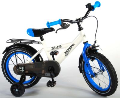 Thombike Kinderfahrrad - Jungen - 14 Zoll - Weiß Blau - 95% montiert