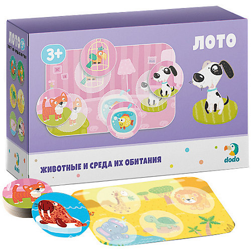 Лото Dodo "Животные и среда их обитания" от Dodo