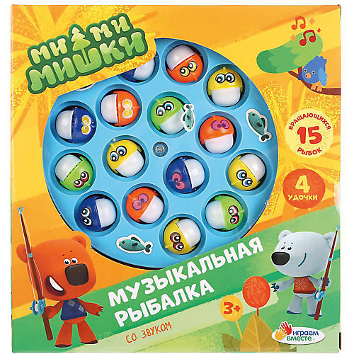 Игровой нобор Играем вместе Ми-ми-мишки "Рыбалка", звук от Играем вместе