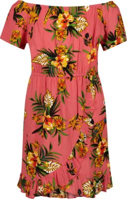 Kinder Kleid RAILY RUFFLE koralle Gr. 110/116 M�dchen Kinder