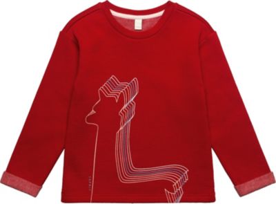 Sweatshirt , Lama rot Gr. 128/134 Mädchen Kinder